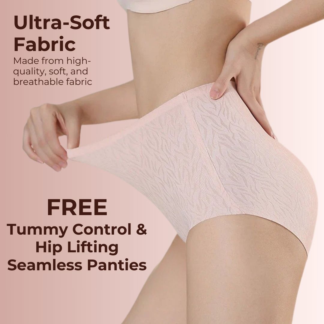 ShapeU Butt Lifter Underwear - Pack Of 2 With FREE High Waist Seamless Underwear