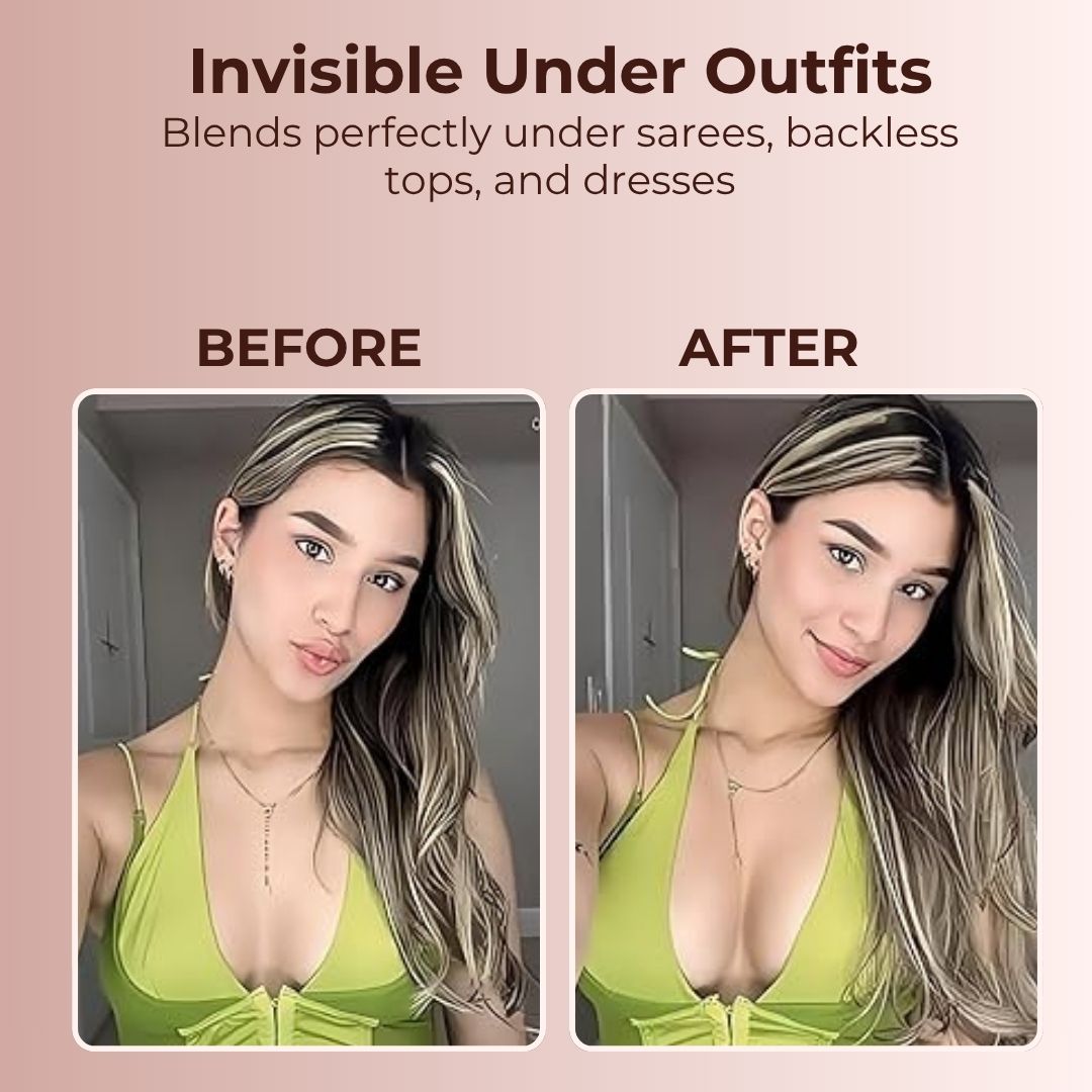 Reuseable Adhesive Strapless Bra - Pack of 2