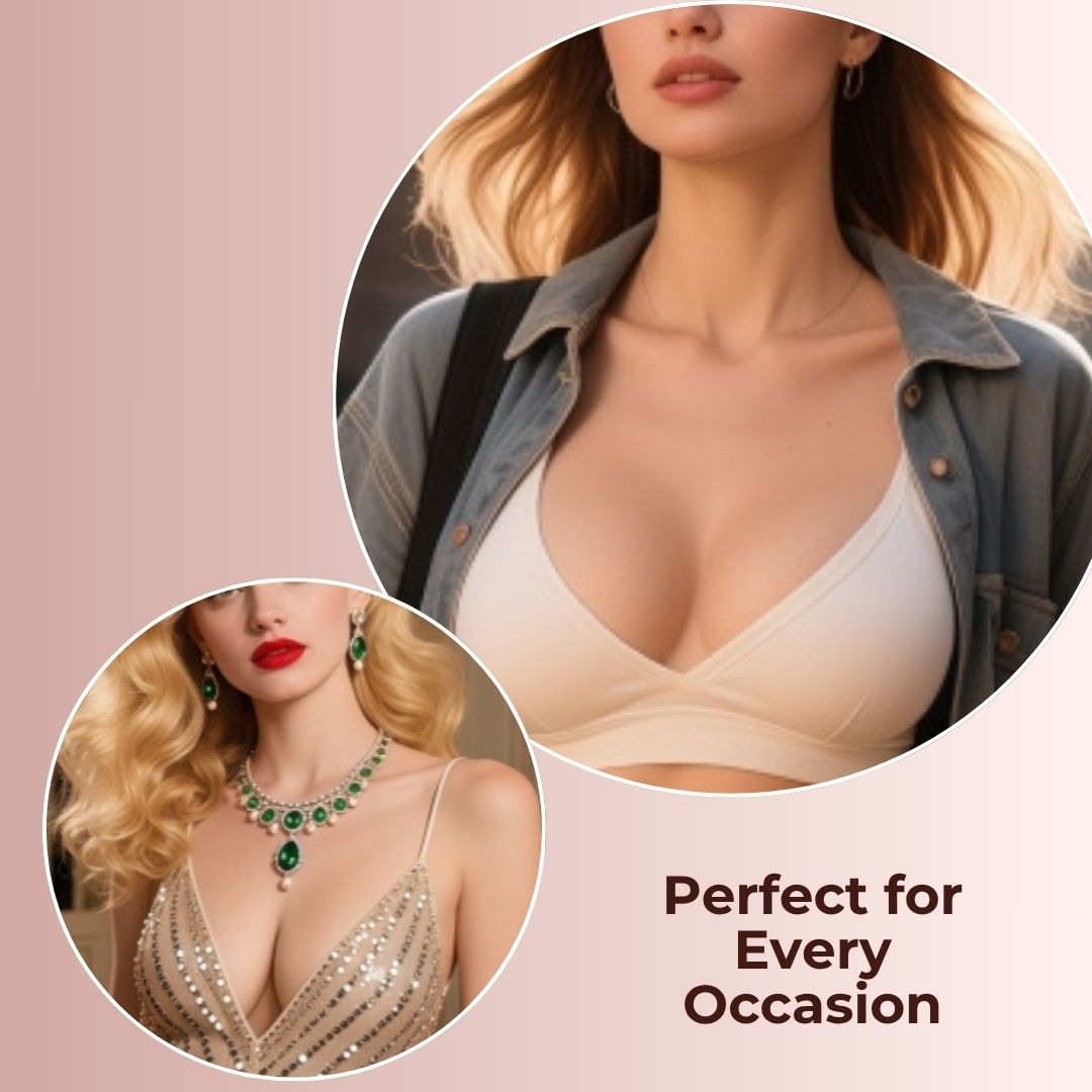 Reuseable Adhesive Strapless Bra - Pack of 2